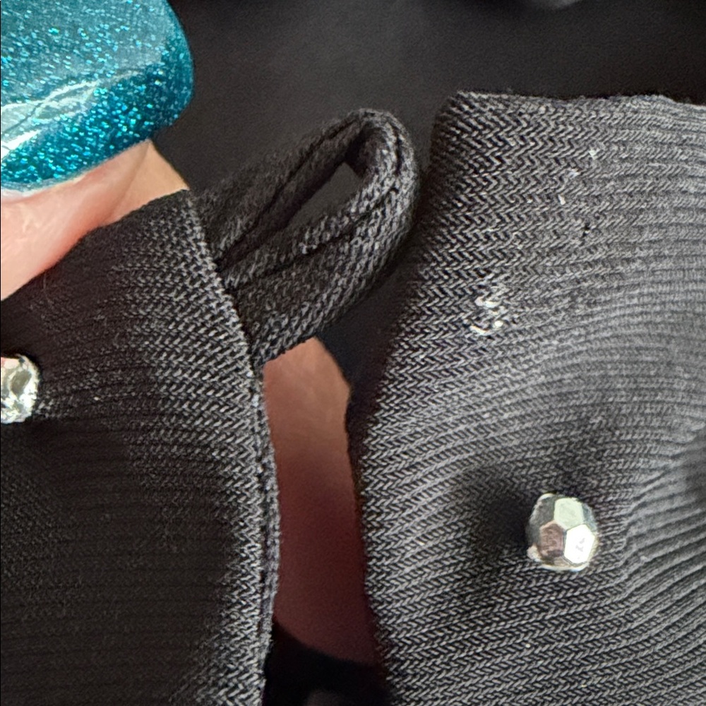 Xscape Black Long Formal Dress with Silver Beads Size 8 See Description - Picture 10 of 10